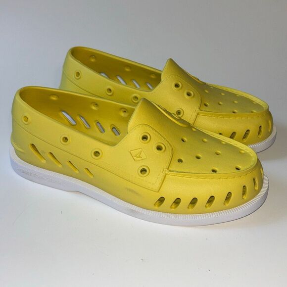 New Unisex Sperry Top Sider Float Boat yellow shoe deck W 7.5 - Picture 1 of 7